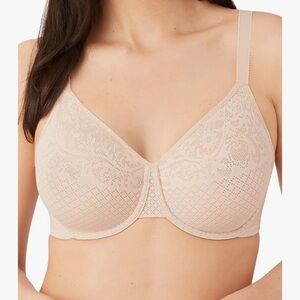 Wacoal Lace Underwire Bra - Beige 857210 34 DDD